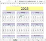 Calendar Excel screenshot 1