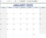 Calendar Excel screenshot 2