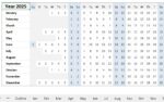 Calendar Excel screenshot 3