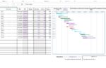 Excel Gantt Chart with dynamic calendar screenshot